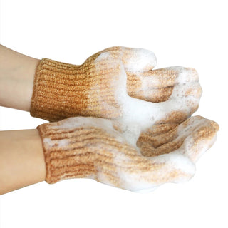 SCRUBBING SHOWER GLOVES
